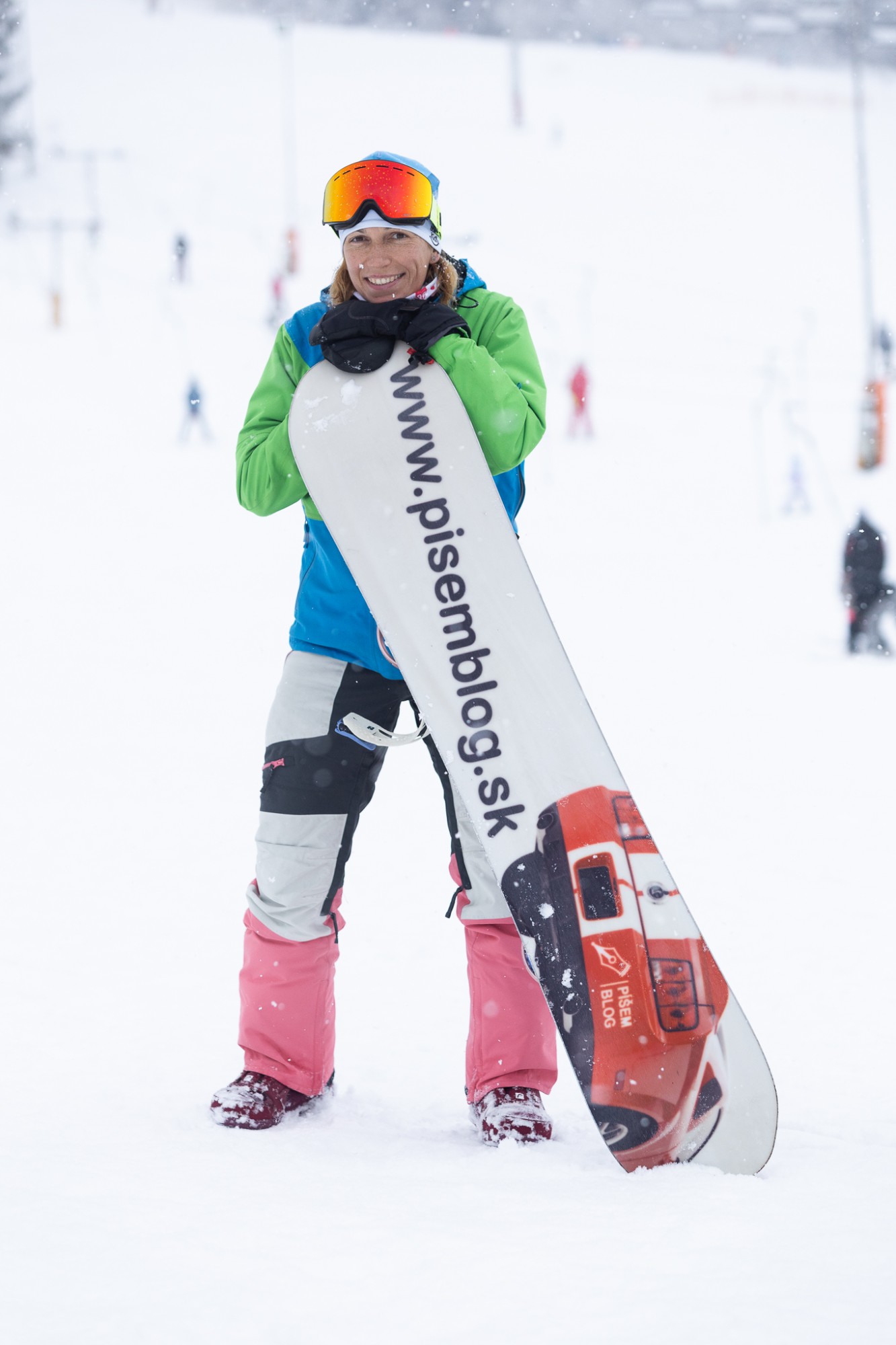 Zuzy so snowboardom