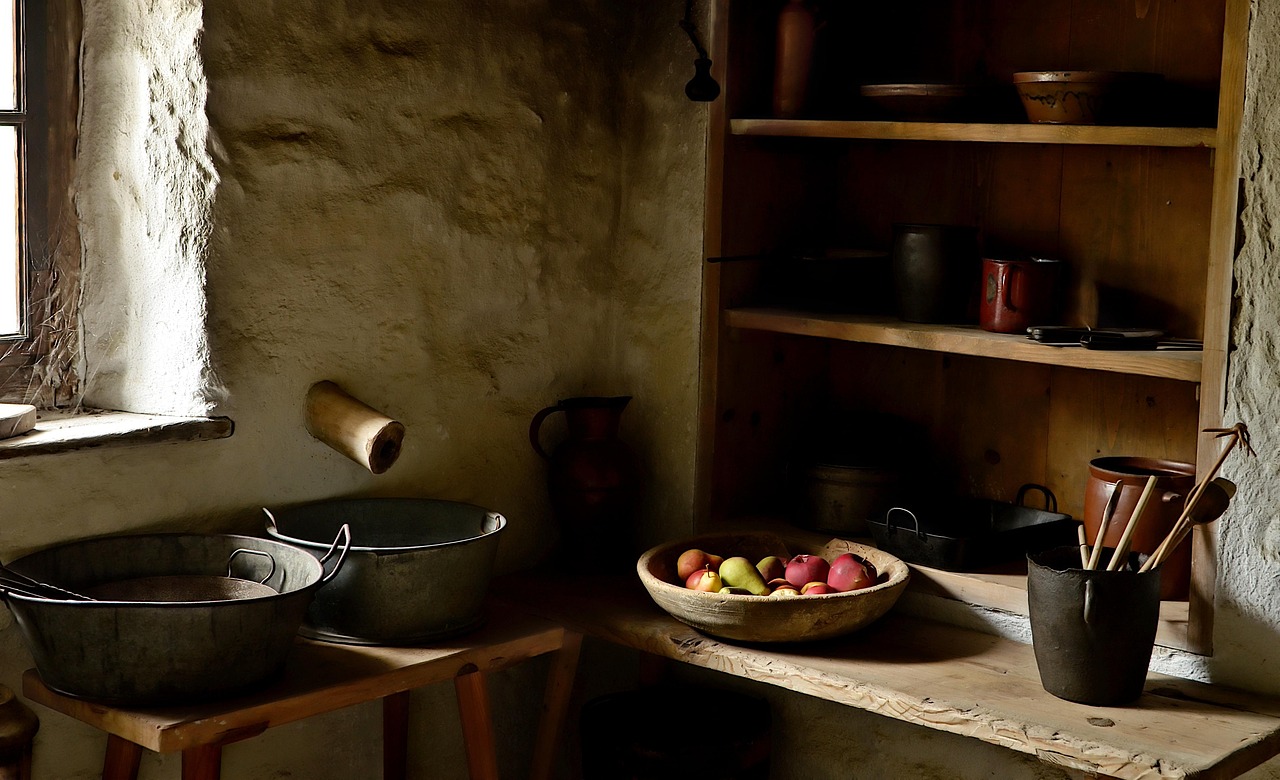 the interior of the, cottage, vintage, window, shelfs, fruit, old, kitchen, spiżarka, open air museum, image, cottage, cottage, cottage, cottage, cottage